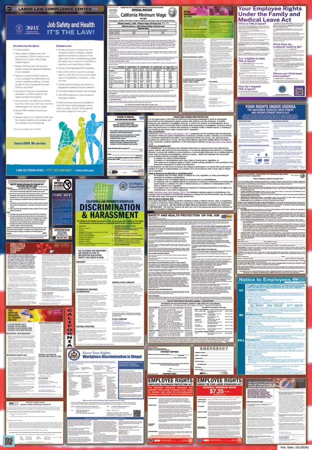 Binder Service, Laminated Labor Law Posters